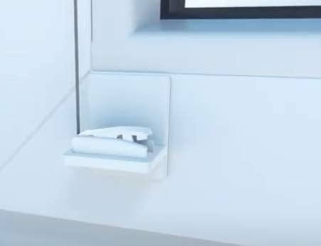 PLIMA fix universal adhesive plate for pleated blind mounting on the PVC frame