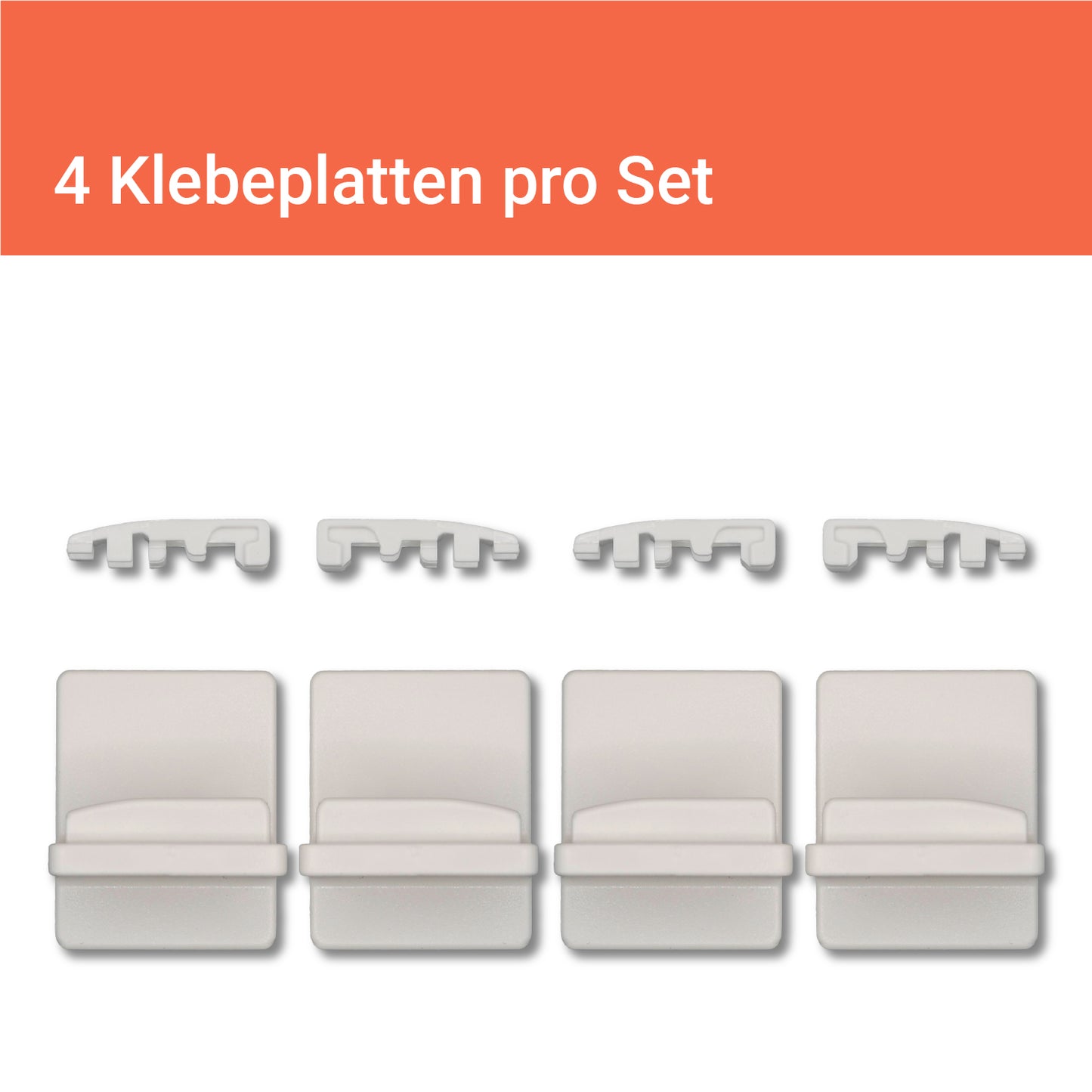PLIMA fix universal adhesive plate for pleated blind mounting on the PVC frame