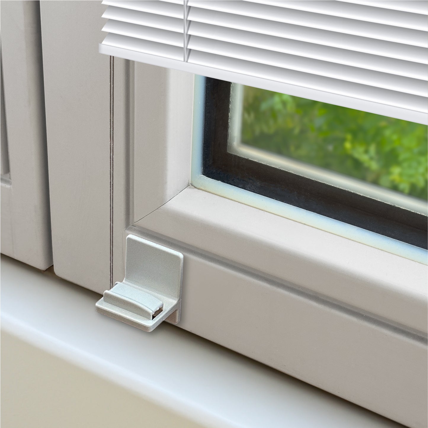 PLIMA fix universal adhesive plate for pleated blind mounting on the PVC frame