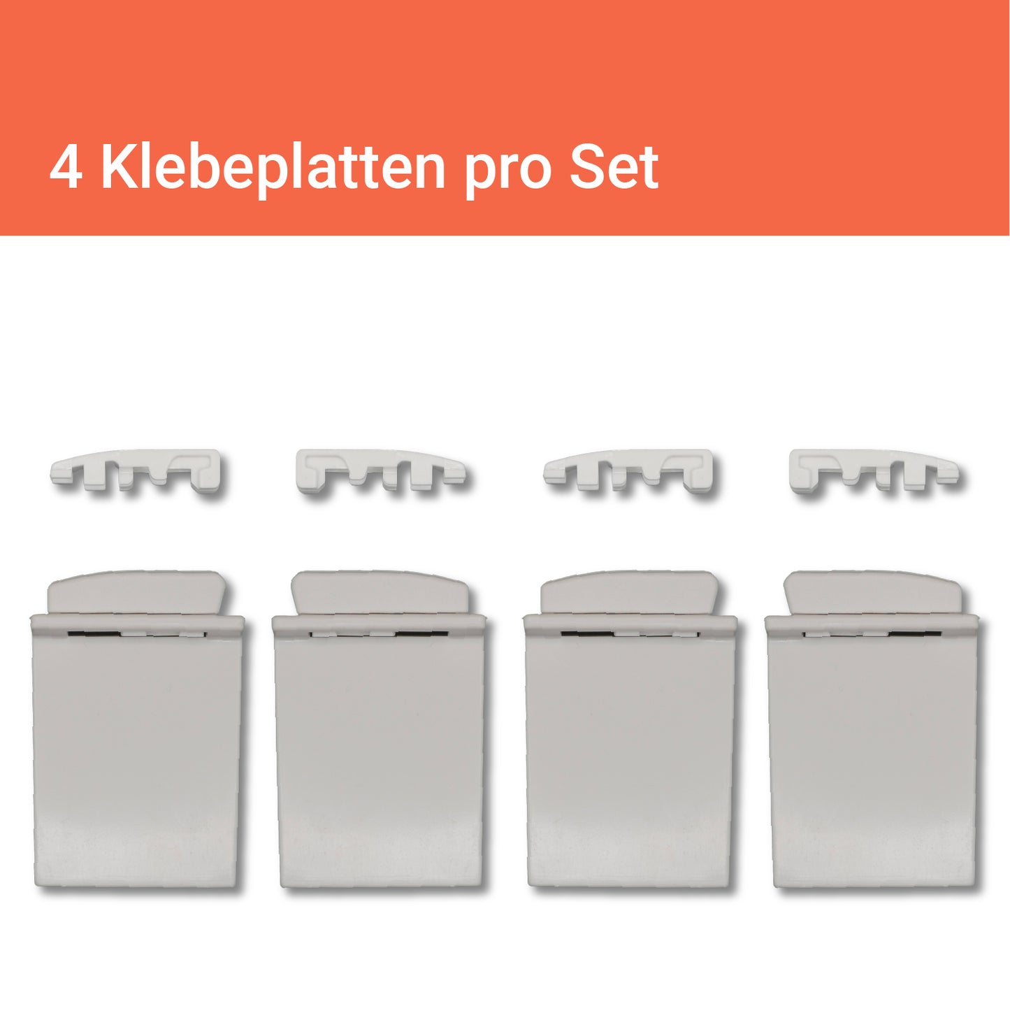PLIMA fix für schmale Glasleisten - Universal Klebeplatte zur Plissee-Montage
